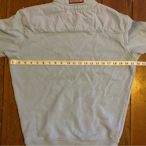 Vineyard Vines Men’s XS Quarter-Zip Pullover Sweatshirt Light Blue - Picture 5 of 8